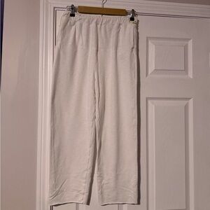 White Free People Movement Lounge Pants